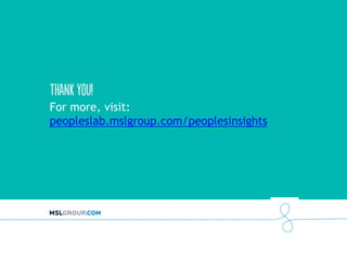 For more, visit:
peopleslab.mslgroup.com/peoplesinsights
 