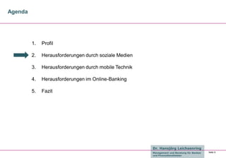 Trends im Zahlungsverkehr Dr Hansjörg Leichsenring