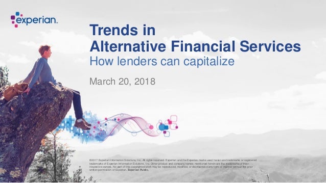 Trends In Alternative Financial Services Trends In Alternative Financial Services