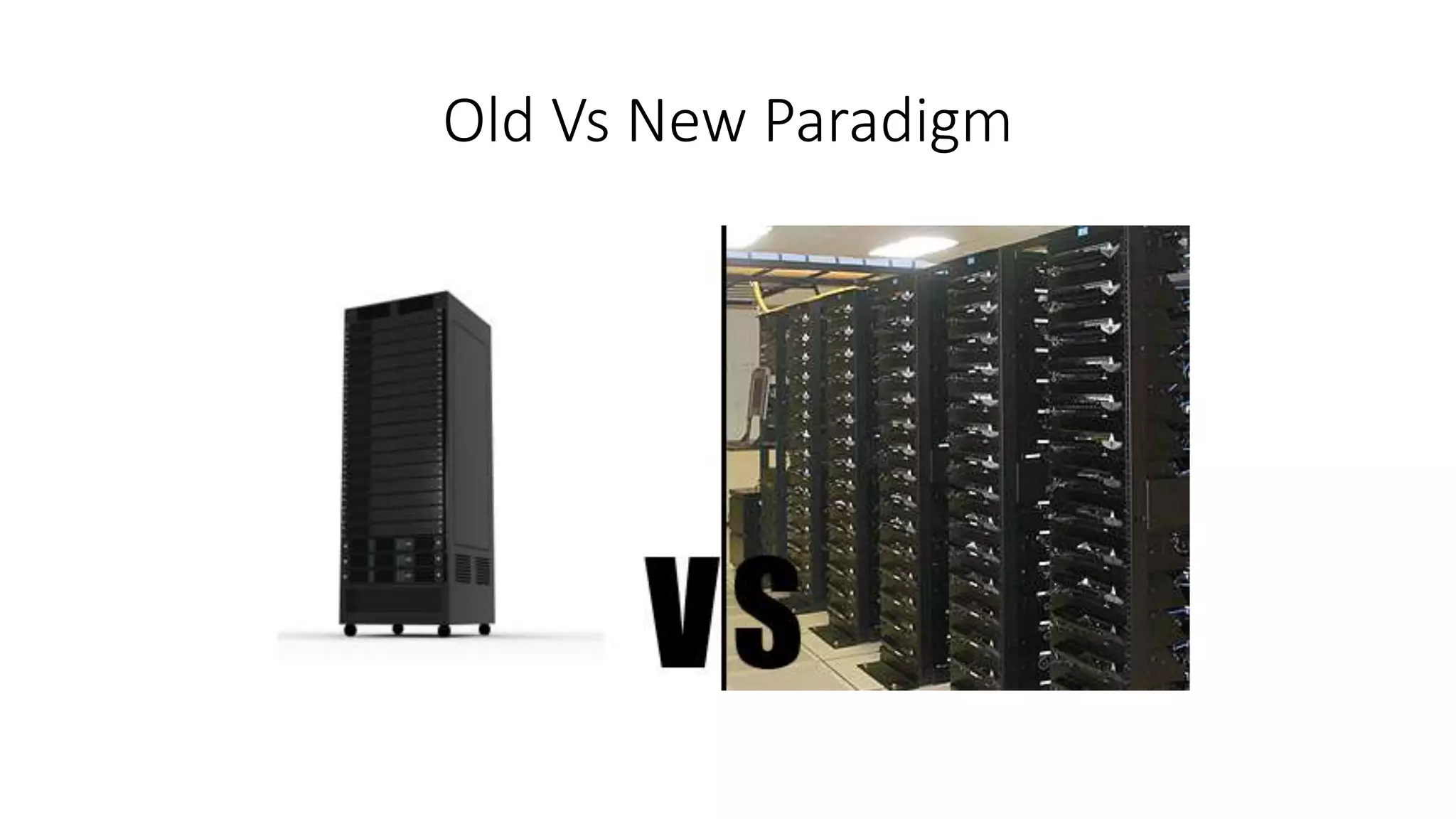 Old Vs New Paradigm
 