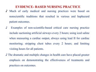 Trends in critical care nursing | PPT