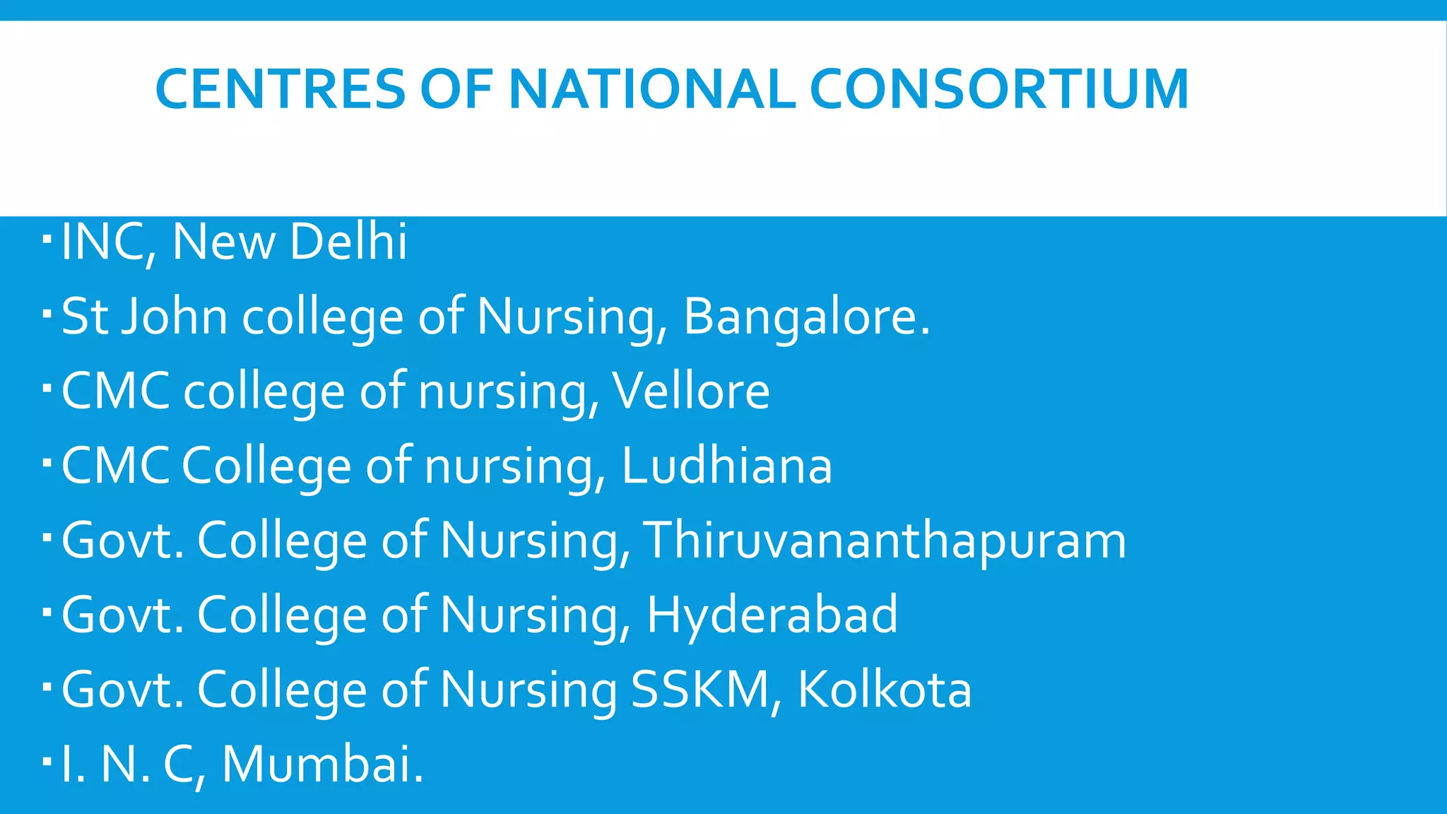 Trends in development of nursing education in india | PPTX