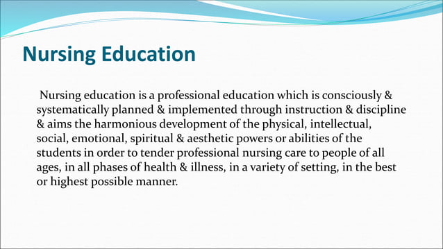 Trends in development of nursing education in india | PPTX