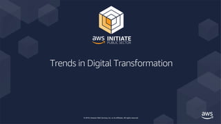 © 2019, Amazon Web Services, Inc. or its affiliates. All rights reserved.
Trends in Digital Transformation
 