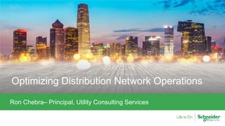 Optimizing Distribution Network Operations
Ron Chebra– Principal, Utility Consulting Services
 