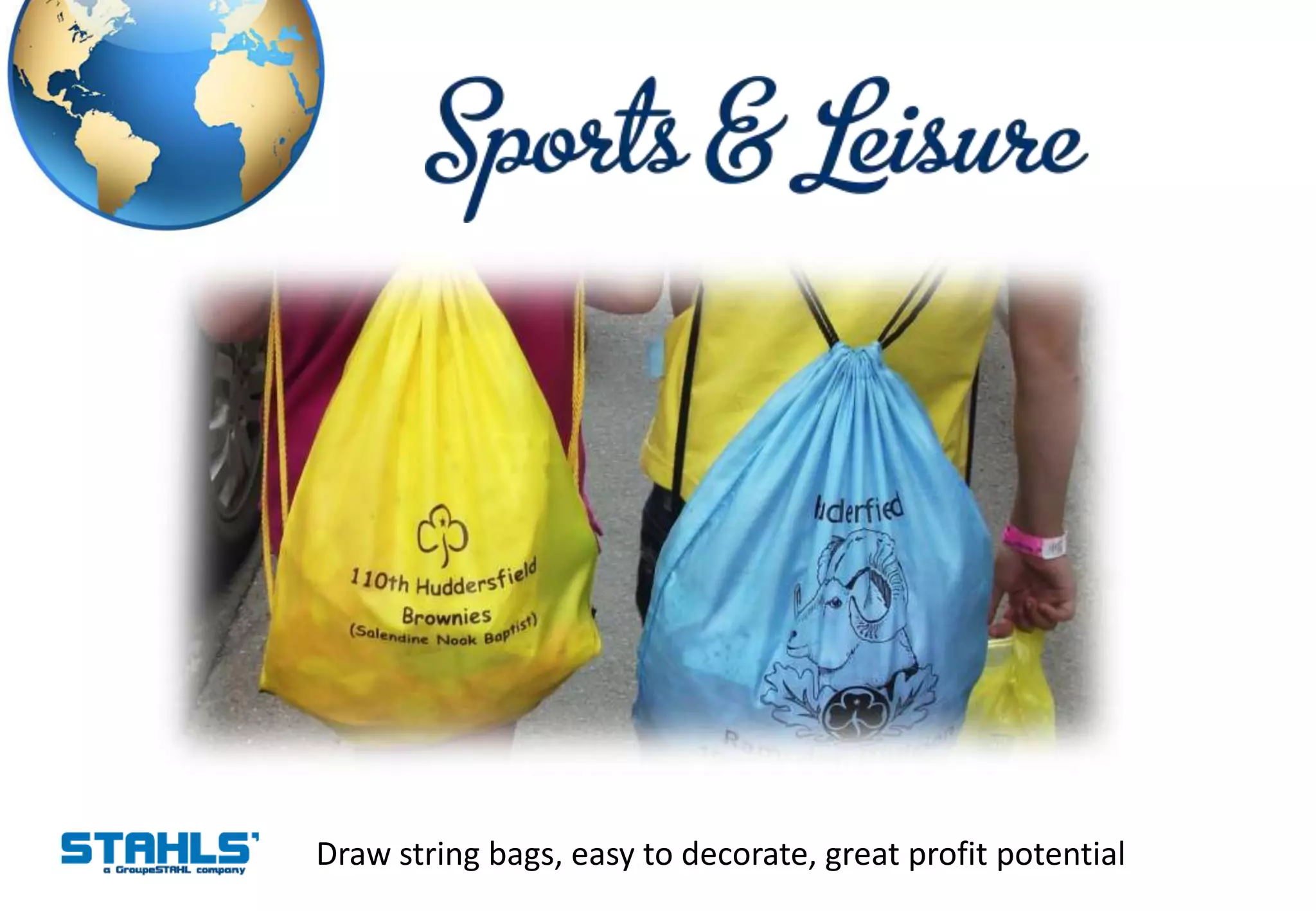 Draw string bags, easy to decorate, great profit potential
 