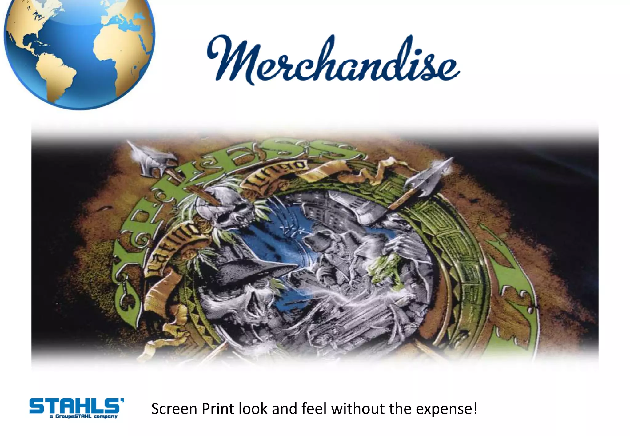 Screen Print look and feel without the expense!
 