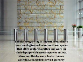 Trends in Hotel Interior Design