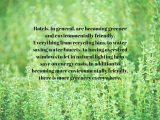 Trends in Hotel Interior Design