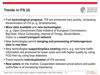 Trends in intelligent transport systems | PDF