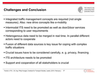 Trends in intelligent transport systems | PDF