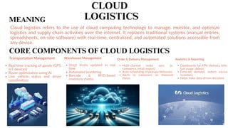Trends in Logistics – Shaping the Future of Supply Chain | PDF