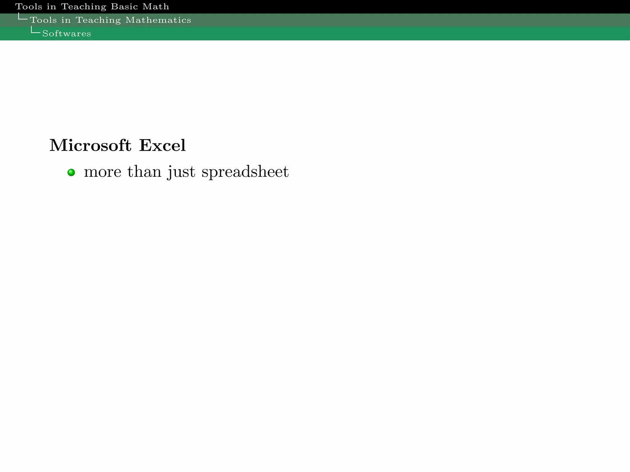 Trends In Math Teaching
