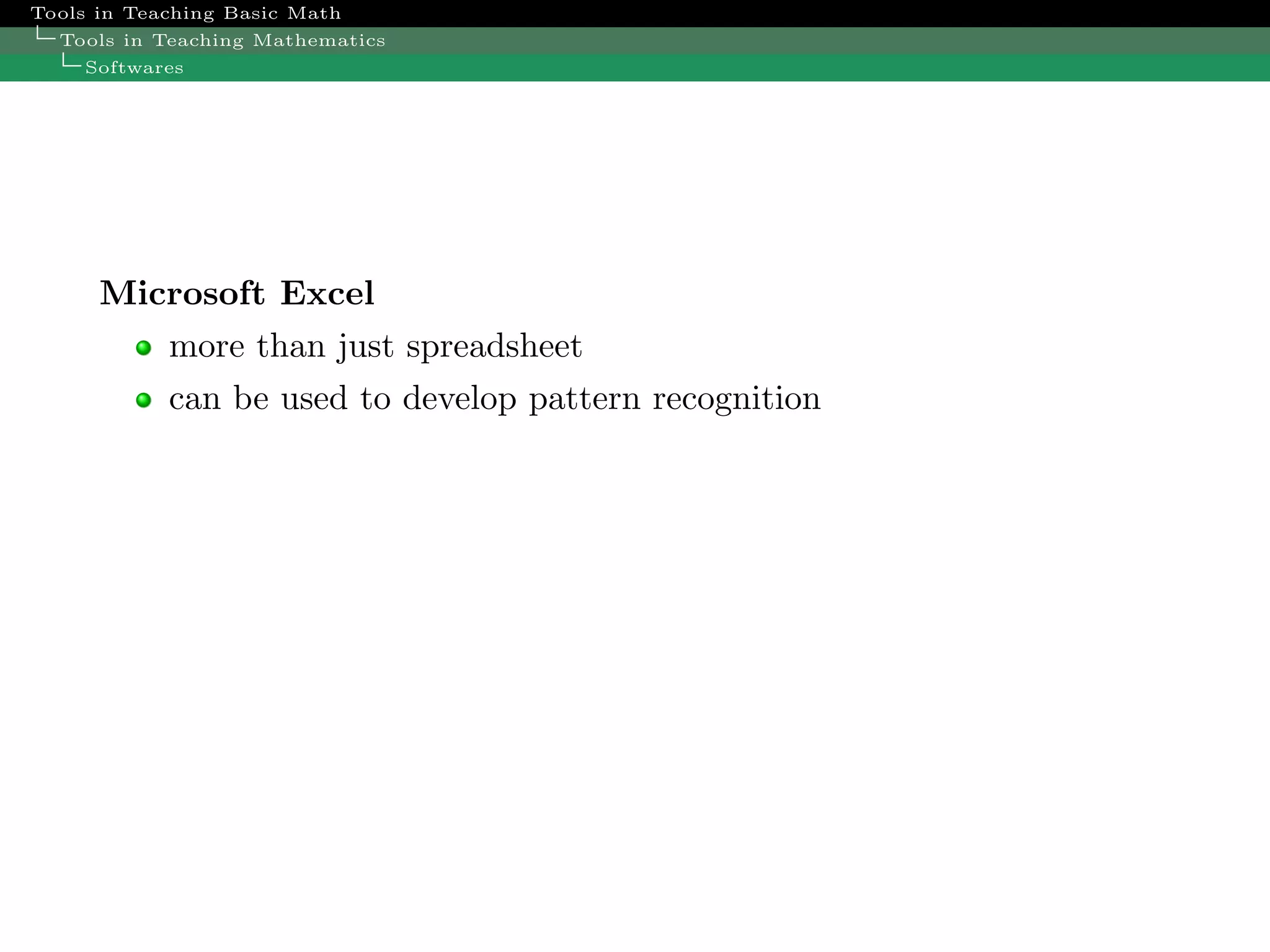 Trends In Math Teaching