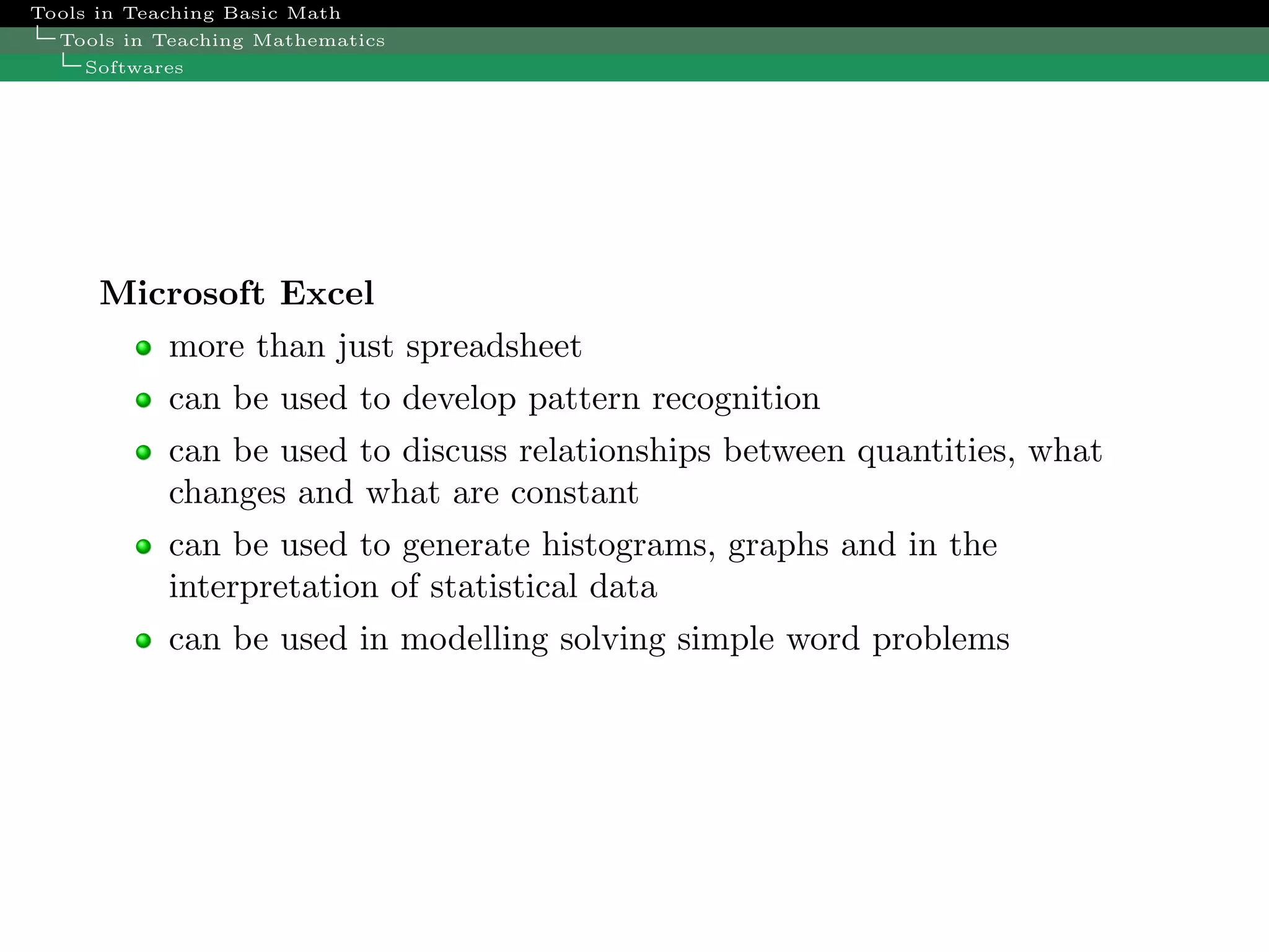 Trends In Math Teaching