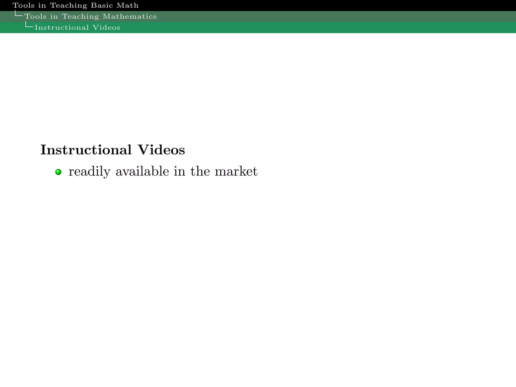 Trends In Math Teaching