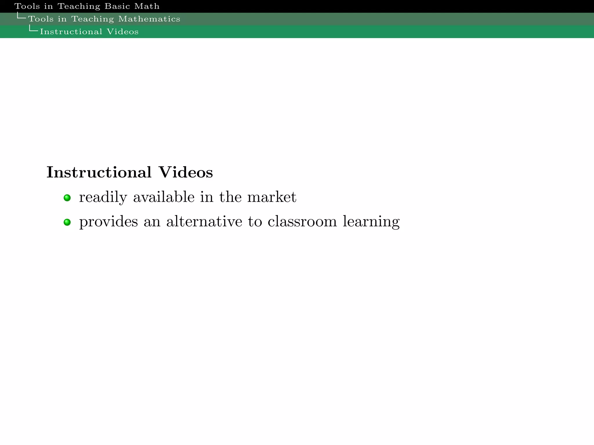 Trends In Math Teaching