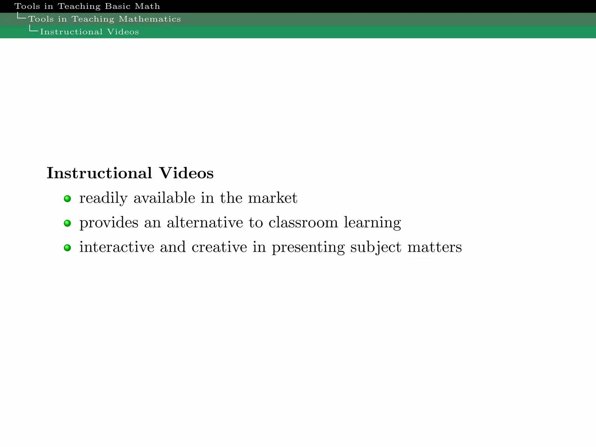 Trends In Math Teaching