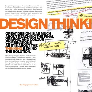 Design thinking is already an early candidate for buzzword of the year.
It seems that everyone loves talking about it conc...