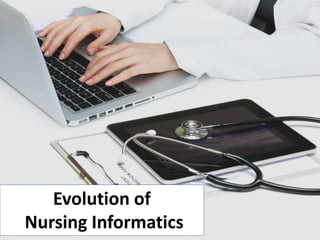 Evolution of
Nursing Informatics
 