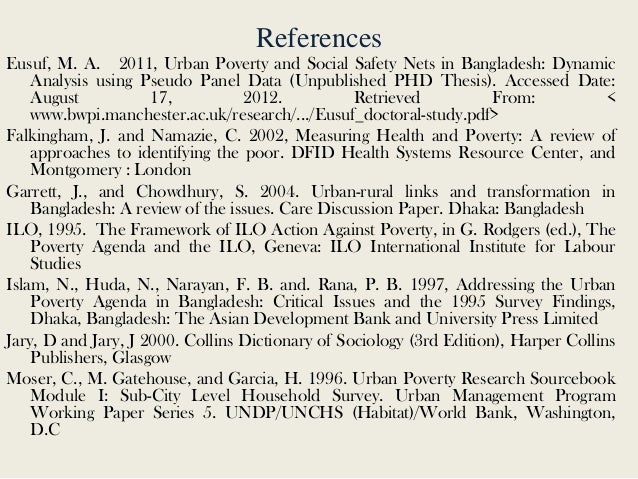 Doctoral thesis poverty