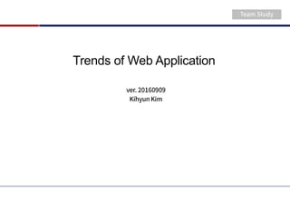 Trends of Web Application
 