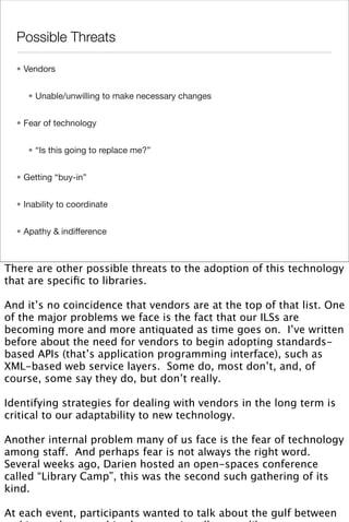 Searching the Future: The Sematic Library