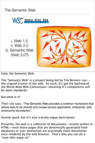 Searching the Future: The Sematic Library