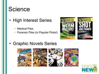 Science High Interest Series Medical Files Forensic Files (in Popular Picks!) Graphic Novels Series 