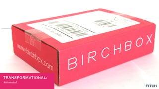 TRANSFORMATIONAL:!
Automated.
 