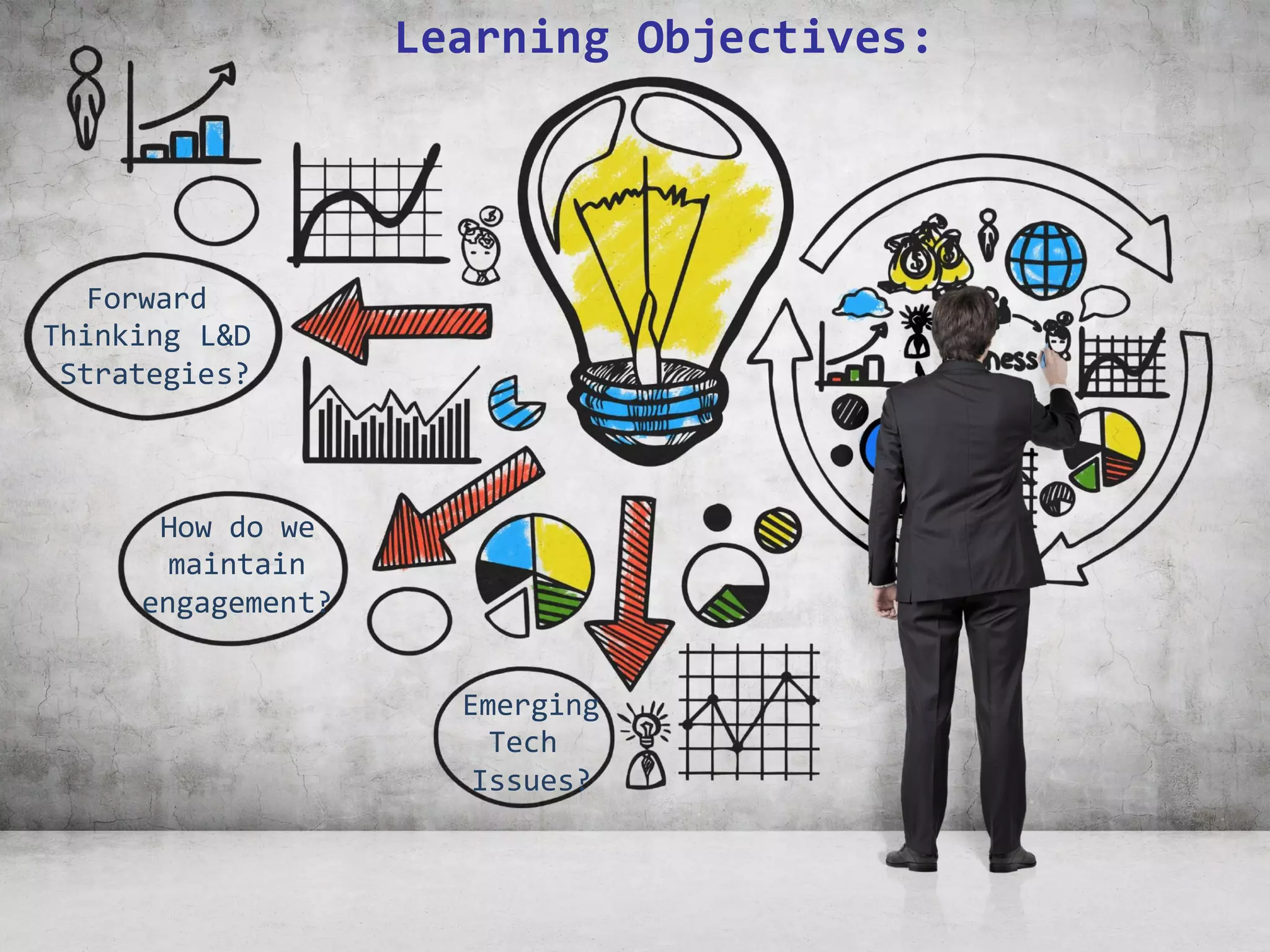 4
Learning Objectives:
Forward
Thinking L&D
Strategies?
How do we
maintain
engagement?
Emerging
Tech
Issues?
 