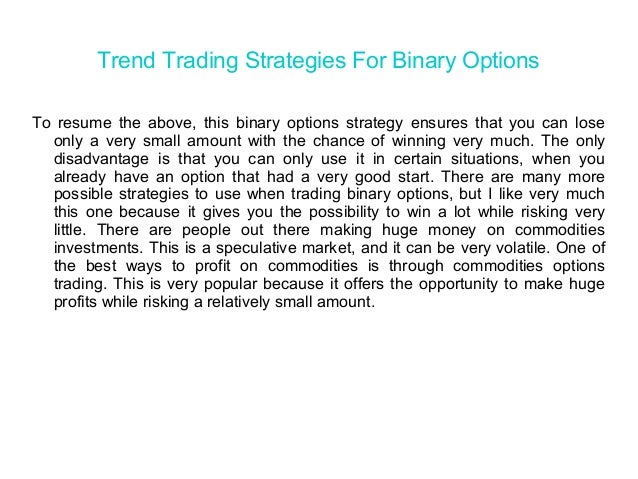 Binary options strategy for sale