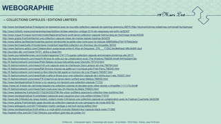 19 Mars Ltd.. - Endorsement Agent – Partnerships with senses - 19 rue Martel - 75010 Paris - France - www.19-03.com
→ COLLECTIONS CAPSULES / EDITIONS LIMITEES
http://www.trendsperiodical.fr/rejoignez-la-resistance-avec-la-nouvelle-collection-capsule-de-opening-ceremony-69751/http://economictimes.indiatimes.com/small-biz/startups/
http://www.h24info.ma/economie/entreprises/ledition-limitee-selection-vintage-2014-de-nespresso-est-enfin-la/50307
http://www.vogue.fr/vogue-hommes/mode/diaporama/travis-scott-lance-collection-capsule-helmut-lang-en-hommage-texas/40536
http://www.grazia.fr/article/bientot-une-collection-capsule-robes-de-mariee-signee-topshop-843029
http://www.lalibre.be/lifestyle/mode/lea-peckre-reinterprete-la-petite-robe-noire-pour-la-redoute-588f5069cd70e747fb6a3e0e
http://www.femmeactuelle.fr/mode/news-mode/karl-lagerfeld-collection-en-lhonneur-de-choupette-36332
http://www.fashions-addict.com/Collaboration-audacieuse-entre-K-Way-et-Dsquared_378___17292.html#sthash.M6v4s9iR.dpuf
http://jeuvideo.afjv.com/news/15731_akiba-s-beat.htm
http://www.journaldesfemmes.com/mode/magazine/1741173-guess-collection-capsule-anniversaire-printemps-ete-2017/
http://be.fashionnetwork.com/news/H-M-leve-le-voile-sur-sa-collaboration-avec-The-Weeknd,788208.html#.WKHe2bbhC8o
http://fr.fashionnetwork.com/news/Petit-Bateau-la-joue-naturaliste-avec-Deyrolle,797319.html
http://fr.fashionnetwork.com/news/H-M-une-capsule-avec-la-chanteuse-Zara-Larsson-en-mai,796794.html
http://fr.fashionnetwork.com/news/Raf-Simons-impose-sa-patte-sur-l-iconique-polo-Fred-Perry,796300.html
http://fr.fashionnetwork.com/news/Le-Bon-Marche-fait-appel-a-l-humour-de-Loic-Prigent,795357.html
http://fr.fashionnetwork.com/news/Kiabi-s-allie-a-Nivea-pour-une-collection-capsule-de-t-shirts-pour-l-ete,793021.html
http://fr.fashionnetwork.com/news/Fifi-Chachnil-se-lance-dans-l-enfant-avec-Melijoe,789535.html
http://www.trendsperiodical.fr/vlone-x-no-vacancy-inn-lancent-une-collection-capsule-71723/
https://news.sfr.fr/style-de-vie/mode-beaute/une-collection-coloree-et-decalee-avec-other-stories-x-shoplifter-1111174.html#
http://fr.fashionnetwork.com/news/Gant-roule-avec-les-24-Heures-du-Mans,795623.html
http://www.ladepeche.fr/article/2017/02/24/2523796-fila-urban-outfitters-associent-collection-tres-maritime.html
http://www.trendsperiodical.fr/undefeated-sassocie-avec-usugrow-pour-une-edition-limitee-71510/
http://www.elle.fr/Mode/Les-news-mode/L-instant-mode-H-M-lance-une-collection-capsule-en-collaboration-avec-le-Festival-Coachella-3435356
http://www.grazia.fr/article/lady-gaga-devoile-sa-collection-capsule-et-une-campagne-de-mode-845182
http://www.leblogauto.com/2017/02/aston-martin-vantage-s-red-bull-racing-edition.html
http://www.trendsperiodical.fr/off-white-c-o-virgil-abloh-moncler-liberent-leur-capsule-black-swan-71390/
http://basket-infos.com/2017/02/19/kicks-une-edition-gold-des-air-jordan-31/
WEBOGRAPHIE
 
