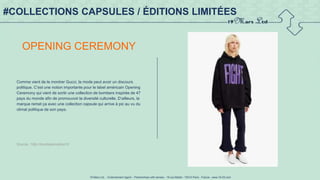 19 Mars Ltd.. - Endorsement Agent – Partnerships with senses - 19 rue Martel - 75010 Paris - France - www.19-03.com
#COLLECTIONS CAPSULES / ÉDITIONS LIMITÉES
OPENING CEREMONY
Comme vient de le montrer Gucci, la mode peut avoir un discours
politique. C’est une notion importante pour le label américain Opening
Ceremony qui vient de sortir une collection de bombers inspirée de 47
pays du monde afin de promouvoir la diversité culturelle. D’ailleurs, la
marque remet ça avec une collection capsule qui arrive à pic au vu du
climat politique de son pays.
Source : http://trendsperiodical.fr/
 