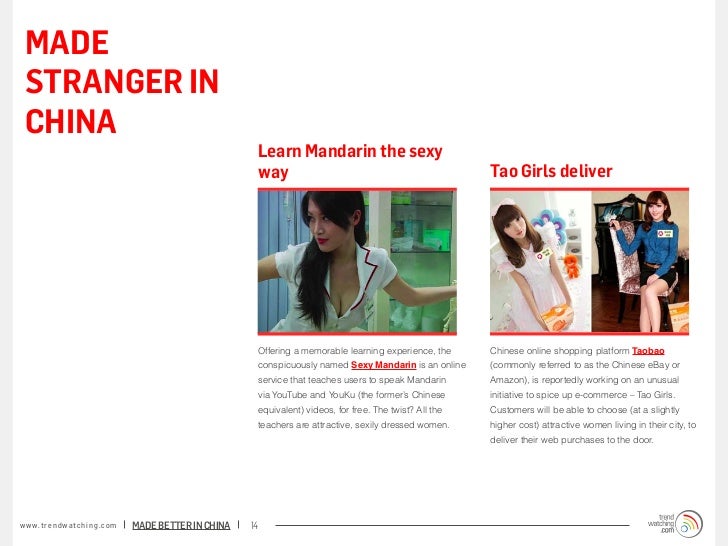 MADE STRANGER IN CHINA                                                                   Learn Mandarin the sexy          ...