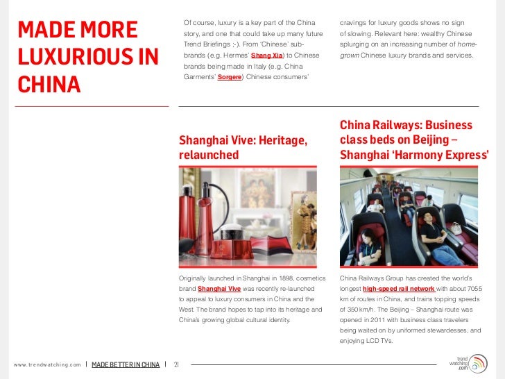 MADE MORE                                                                       Of course, luxury is a key part of the Chi...