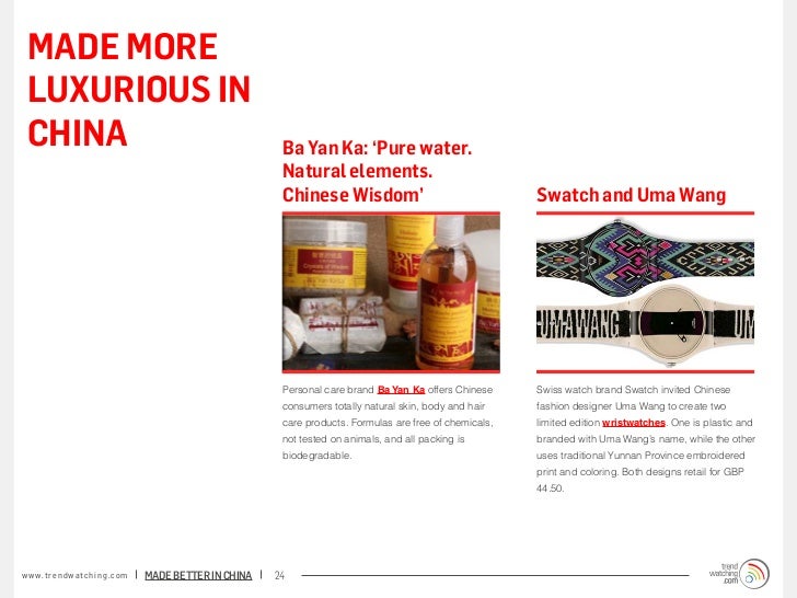 MADE MORE LUXURIOUS IN CHINA                                                             Ba Yan Ka: ‘Pure water.          ...