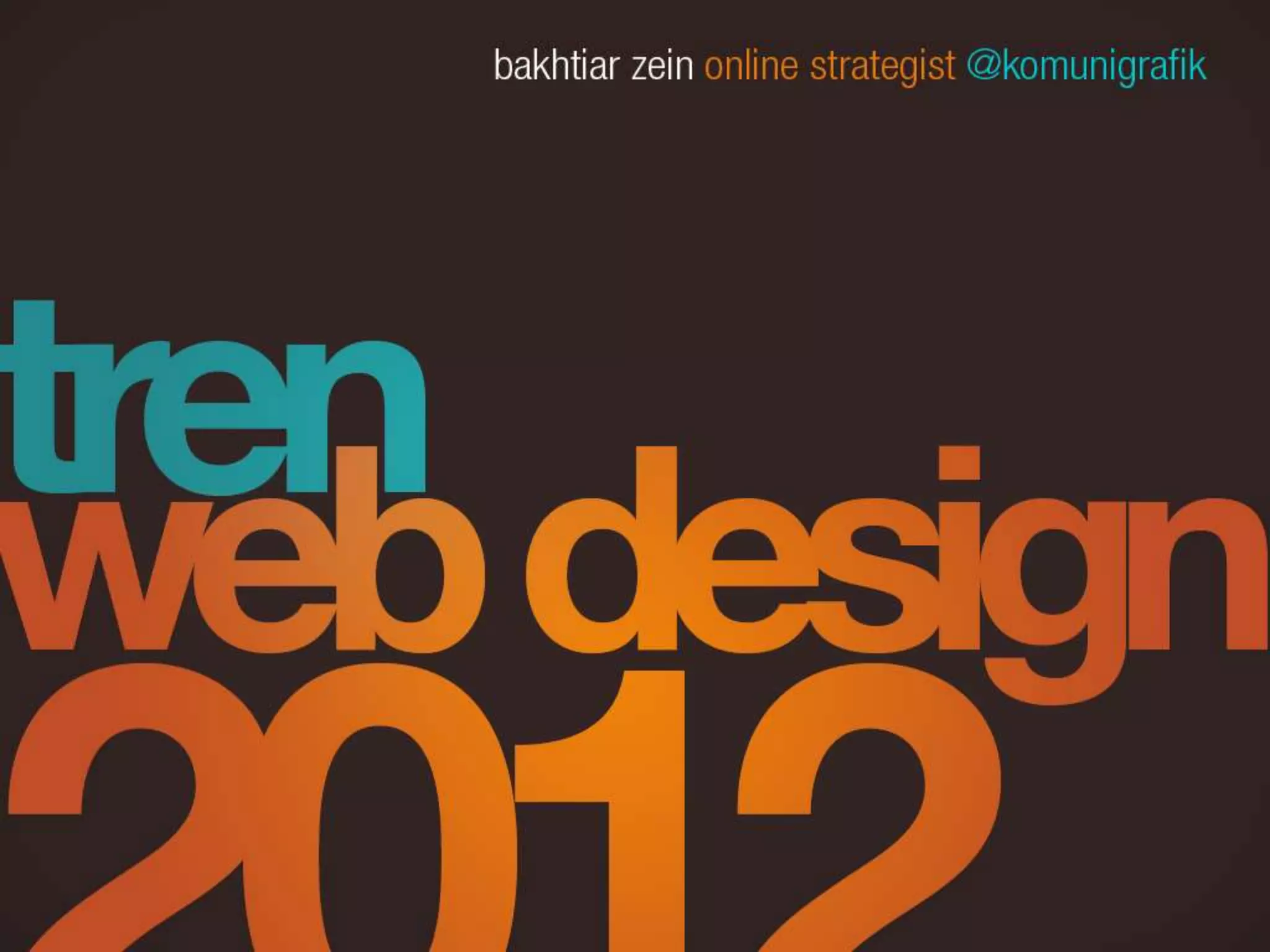 Web Design Trend 2012 by komunigrafik