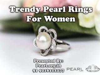 Trendy pearl earrings for women
