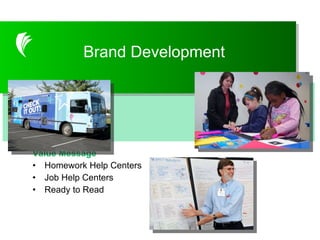 Customer Intercept Survey Value Message Homework Help Centers Job Help Centers Ready to Read Brand Development 