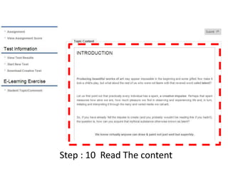 Step : 10 Read The content