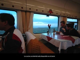 La cocina occidental está disponible en el menú
 