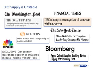 6
DRC Supply is Unstable
 