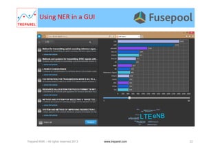 Using	
  NER	
  in	
  a	
  GUI	
  
Treparel KMX – All rights reserved 2013 22www.treparel.com
 