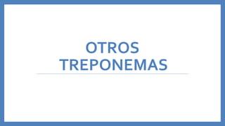 OTROS
TREPONEMAS
 