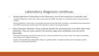 Traditional Rpr Overview of Treponema pallidum ppt...... | PPTX