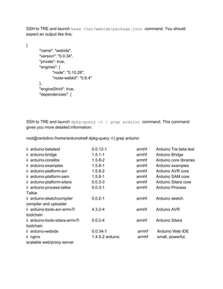 Arduino Tre reference | PDF