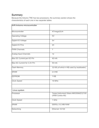 Arduino Tre reference | PDF