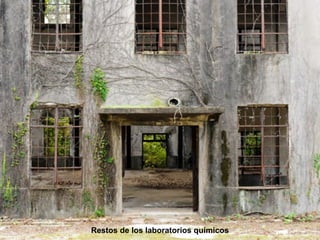 Restos de los laboratorios químicos
 