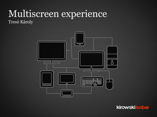 Multiscreen experience
Tresó Károly
 